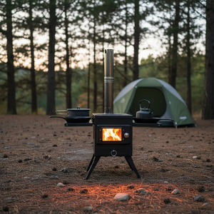 Winter <strong>Camping</strong> Stove Wood Stove Indoor Heating Outdoor <strong>Camping</strong> <strong>Tent</strong> Stove Portable Winter Wood <strong>Heater</strong> for Cooking - Product Image 3