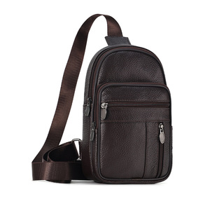 กระเป๋าคาดหน้าอกผู้ชายดูเจียงหนังแท้สำหรับเดินทางแบบลำลองใช้กลางแจ้ง - Product Image 5