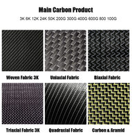 Tissu tissé en fibre de carbone 3K 200g haute résistance léger style uni pour construction de coques de navires, pièces de bateaux sportifs certifiées DNV GL