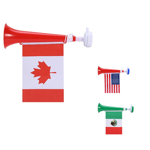 Custom Flag Vuvuzela Horn Fan Loud Plastic Toy Trumpet 2026 National Football Match