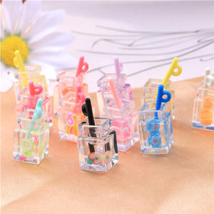 100 pièces/<span class=keywords><strong>lot</strong></span> <span class=keywords><strong>de</strong></span> breloques assorties pour gobelets à boisson aux fruits, avec paille, jolies breloques pour bouteilles <span class=keywords><strong>de</strong></span> boisson, pendentifs pour porte-clés, fabrication <span class=keywords><strong>de</strong></span> bijoux, bricolage - Product Image 2