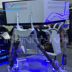 Équipement <span class=keywords><strong>Vr</strong></span>/<span class=keywords><strong>Ar</strong></span>/<span class=keywords><strong>Mr</strong></span> Jeux de parc d'attractions Simulateur de voiture de course 9D Jeu d'arcade à 3 écrans Simulateur de course 6Dof Machine de conduite - Product Image 4