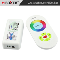 Contrôleur LED RGB MiBOXER 6A à 5 canaux avec télécommande par canal, portée de 30 m, sortie 10 A, garantie de 3 ans