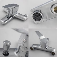 Support de robinet de douche triple pour salle de bain à la maison robinet d'eau chaude et froide mitigeur de bain ensemble de douche accessoires de salle de bain