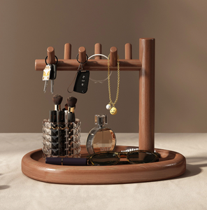 Rak Penyimpanan Multifungsi dengan Baki Terintegrasi untuk Menyimpan Lilin Aromaterapi dan Barang-Barang Lainnya di Meja Ruang Tamu - Product Image 4