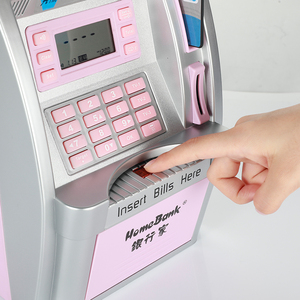 Tirelire en forme de machine pour enfants, pièces de monnaie, souvenir personnalisé, avec motifs en plastique, vente en gros, tirelire - Product Image 4