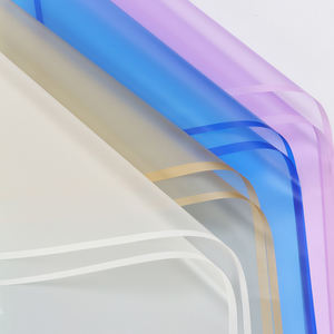 热卖奢华防水韩版花卉包装纸床单情人节半透明素色花卉包装纸 - Product Image 2