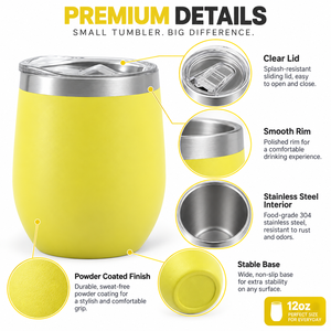 Tazza da Viaggio Personalizzata con Logo, 12oz in Acciaio Inox a Forma di Uovo, Isolata Sottovuoto, per <span class=keywords><strong>Auto</strong></span> con Coperchio - Product Image 3