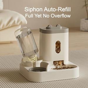 Dispenser Automatico 2-in-1 <span class=keywords><strong>per</strong></span> <span class=keywords><strong>Cibo</strong></span> e Acqua <span class=keywords><strong>per</strong></span> Animali Domestici, Fontanella <span class=keywords><strong>per</strong></span> Cani e <span class=keywords><strong>Gatti</strong></span> - Product Image 5