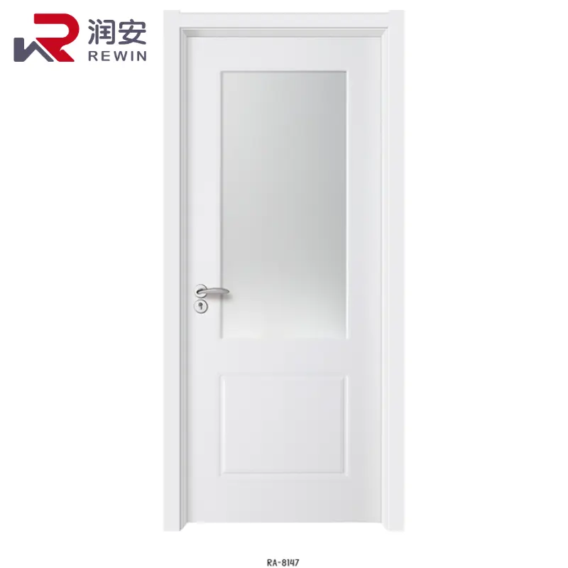 Veneer Painted Wooden Elegant Classic Wooden Doors