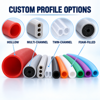 Pièces d'extrusion en silicone personnalisées OEM, tube creux multi-profil, bande d'étanchéité en mousse pour équipements et appareils industriels