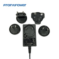 Adaptateur secteur interchangeable US/EU/AU/UK 9V 3A 12V 2A 2.5A AC DC avec certifications UL FCC CB CE GS UKCA EMC SAA