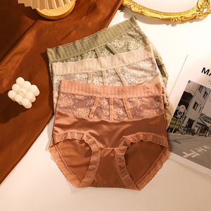 Braguitas de Cintura Alta para Mujer, con Encaje, Control de Abdomen, Sensación Ligera, Estilo Sexy y Lujoso, Transpirables y Cómodas - Product Image 4
