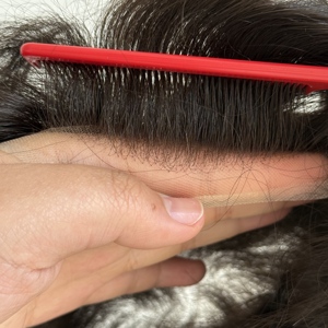 Pelucas de Cabello Humano de Baja Densidad para Hombre, Tupé Masculino, Sistema Capilar, Tupé para Hombre, Mejor Precio, Buena Calidad # 1B - Product Image 4