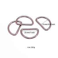 Anneaux en D métalliques semi-circulaires pour sacs, quincaillerie DIY, pièces de sacs à main réglables, couleur et taille personnalisables, logo personnalisé