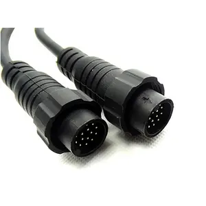 electric plug waterproof 2 3 4 5 6 pin M22 cable connector for LED lighting outdoor M22 2pins panel air plug to butt plug