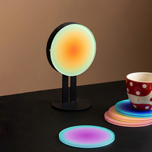 Sous-verre en acrylique style anime, couleurs personnalisables, isolation thermique, tendance, pour bureau et maison, produit promotionnel - Product Image 4