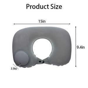 Almohada de cuello de viaje inflable en forma de U para regalos de bienvenida - Product Image 3