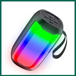 JOKADE Nouveau prix bas BT 5.0 Haut-parleur lumineux coloré éblouissant Lampe à <span class=keywords><strong>flamme</strong></span> Lecture de musique Double cornet Haut-parleurs Lautsprecher - Product Image 4