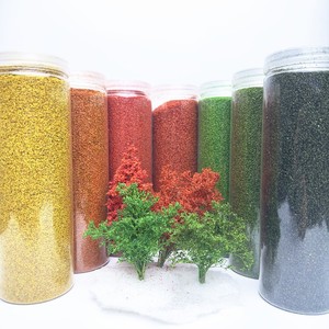 Scène <span class=keywords><strong>miniature</strong></span> feuille modèle grand moyen petit jardin bâtiment Train scène sol aménagement paysager bricolage à la main - Product Image 1