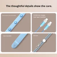 Nouveau câble de données de massage en silicone Type-C avec charge rapide pour iPhone 17 Pro, Air Pro Max et autres téléphones