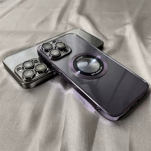 Funda de teléfono magnética transparente al por mayor para iPhone 16 15 14 13 PRO Max accesorios de teléfono funda de atracción de cargador inalámbrico - Product Image 6