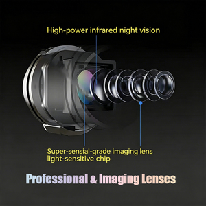 220 °   Caméra de pêche sous-marine grand angle avec moniteur IPS 5 pouces, luminosité 2500 NIT, IP68 pour la pêche en eau salée - Product Image 4