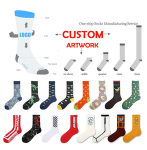<span class=keywords><strong>Calzini</strong></span> Sportivi Personalizzati con Logo, in Cotone 100%, Spessi, Antibatterici, con Lettere sul Fondo, Design Jacquard - Product Image 5