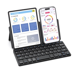 Siêu Ánh Sáng Mini Bàn Phím Xách Tay Porket Kích Thước Bàn Phím Bt 2.4G Không Dây Cho Android IOS Cửa Sổ Samsung Galaxy Z Gấp Với Đứng - Product Image 1