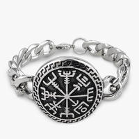 Bracelet unisexe vintage en acier inoxydable électroplaqué avec étoile à six branches et crâne, idéal pour cadeau, accessoires de bijoux pour le commerce international
