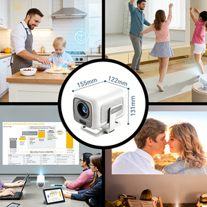 Proyector Android 14 con WiFi 6 y Bluetooth 5.4 |   Decodificación nativa 1080P 8K ≤30dB |   Proyector 4K para Cine en Casa y Videojuegos - Product Image 2