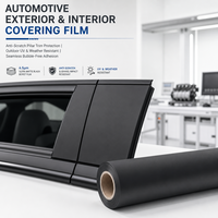 Film BOPET Noir Ultra Mat - Anti-traces de doigts et résistant aux rayures pour plaques signalétiques, automobile et films de recouvrement