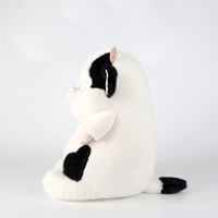 Peluche Vache Mignonne Bobova 40cm en Tissu Ultra Doux avec Rembourrage en Coton PP, Couverture Réconfortante Brodé, Sac OPP, Cadeau d'Anniversaire pour Enfants et Adolescents