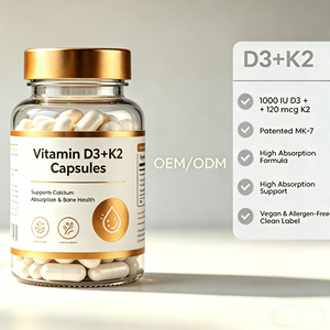 วิตามินเค3 ดี2 แคปซูล แบบ OEM |   ส่งเสริมการแข็งตัวของเลือดและความหนาแน่นของกระดูก |   อาหารเสริมแคลเซียมเพื่อการดูดซึมและเสริมสร้างภูมิคุ้มกัน - Product Image 3