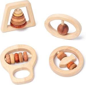 Jouets en <span class=keywords><strong>bois</strong></span> pour bébé pour 0-12 mois bébé <span class=keywords><strong>hochet</strong></span> en <span class=keywords><strong>bois</strong></span> garçons et filles cadeau de dentition en <span class=keywords><strong>bois</strong></span> - Product Image 1