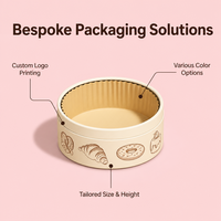 Emballage en tube de papier alimentaire imprimé sur mesure, écologique, boîte en carton ronde pour gâteau, cheesecake, biscuits