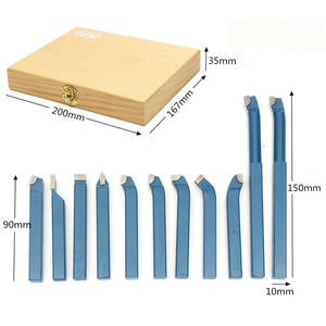Jeu de 11 fraises de tournage à plaquettes carbure brasées DIN ISO, outils de soudage 8x8mm 10x10mm 12x12mm <span class=keywords><strong>pour</strong></span> mini <span class=keywords><strong>tour</strong></span> - Product Image 4