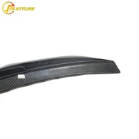 Aileron de coffre arrière en fibre de carbone véritable style PSM Highkick Duckbill pour Audi A4 B8.5 Berline 2013-2016