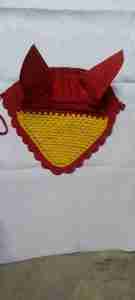 Bonnet d'oreille de cheval en crochet doux avec logo personnalisé, voile anti-mouches respirant, ajustement confortable, parfait pour l'équitation et l'entraînement - Product Image 2