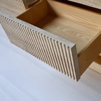 Ensemble de meuble TV et table basse en travertin naturel moderne, tables consoles latérales en bois pour la salle à manger, le salon, les meubles de maison