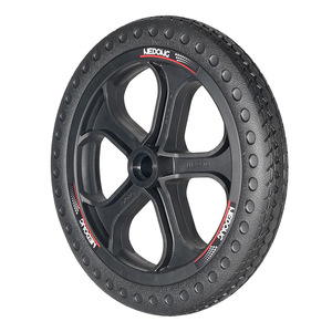 ล้อเลื่อน Nedong 12x1.5 แบบไม่มียางลม ล้อลูกปืน รับน้ำหนักได้ 75 กก. สีเทา แบบหมุนได้ - Product Image 3
