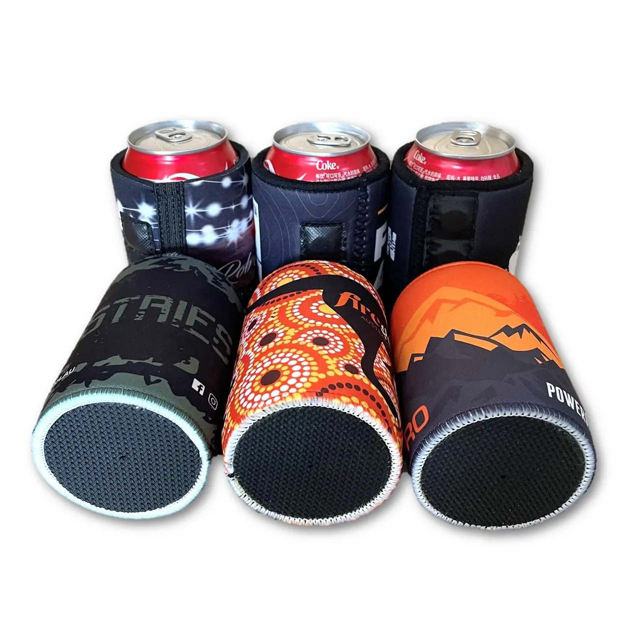 Free Sample Factory Wholesale Magnetic Stubby Holder Neoprene Sublimation 4x4 Magnet Stubby Cooler with 4 x Magnets