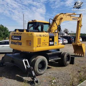 Excavatrice sur pneus Komatsu PC160, machine de 16 tonnes, excavatrice sur pneus de taille moyenne, fabriquée au Japon, une machine entièrement importée. - Product Image 6