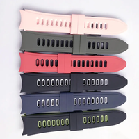 Mode silicone caoutchouc montre-bracelet Sport bande pour Omeg lune montre Bracelet De Montre Silicone pour 20mm Samsung montre intelligente bracelet