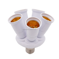 Adaptateur de douille d'ampoule E26 Splitter 1 à 3 têtes Support de lampe Angles réglables Convertisseur de base à vis moyenne