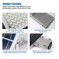 Lámpara Solar de Calle para Exteriores de Alta Calidad a Precio de Fábrica, Impermeable IP65, 100w 200w 300w 400w 500w 600w