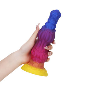 Consolador de monstruo de 9 pulgadas, caballo de fantasía, consolador Anal grueso enorme con <span class=keywords><strong>2</strong></span> nudos grandes, consolador con nudo de perro con ventosa, juguetes anales para hombres - Product Image 3