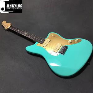 Serie de <span class=keywords><strong>guitarra</strong></span> eléctrica de música Jingying 2024, instrumento de cuerda Maestro de Jazz personalizado, <span class=keywords><strong>guitarra</strong></span> eléctrica de cuello de arce tostado de cuerpo sólido - Product Image 2