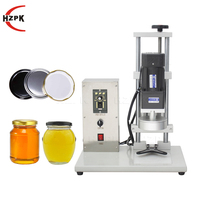 Machine de capsulage semi-automatique de table HZPK DHZ-450B pour bocaux, machine de capsulage électrique de table pour bocaux en verre
