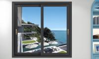 Ventanas correderas de aluminio de doble acristalamiento personalizadas Hardware alemán Rotura térmica de aluminio con doble acristalamiento